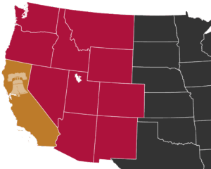 franchise map western US
