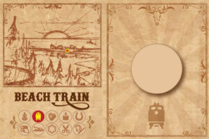kids club pass book beach train