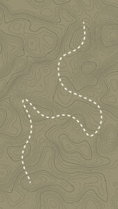 topo map with trail