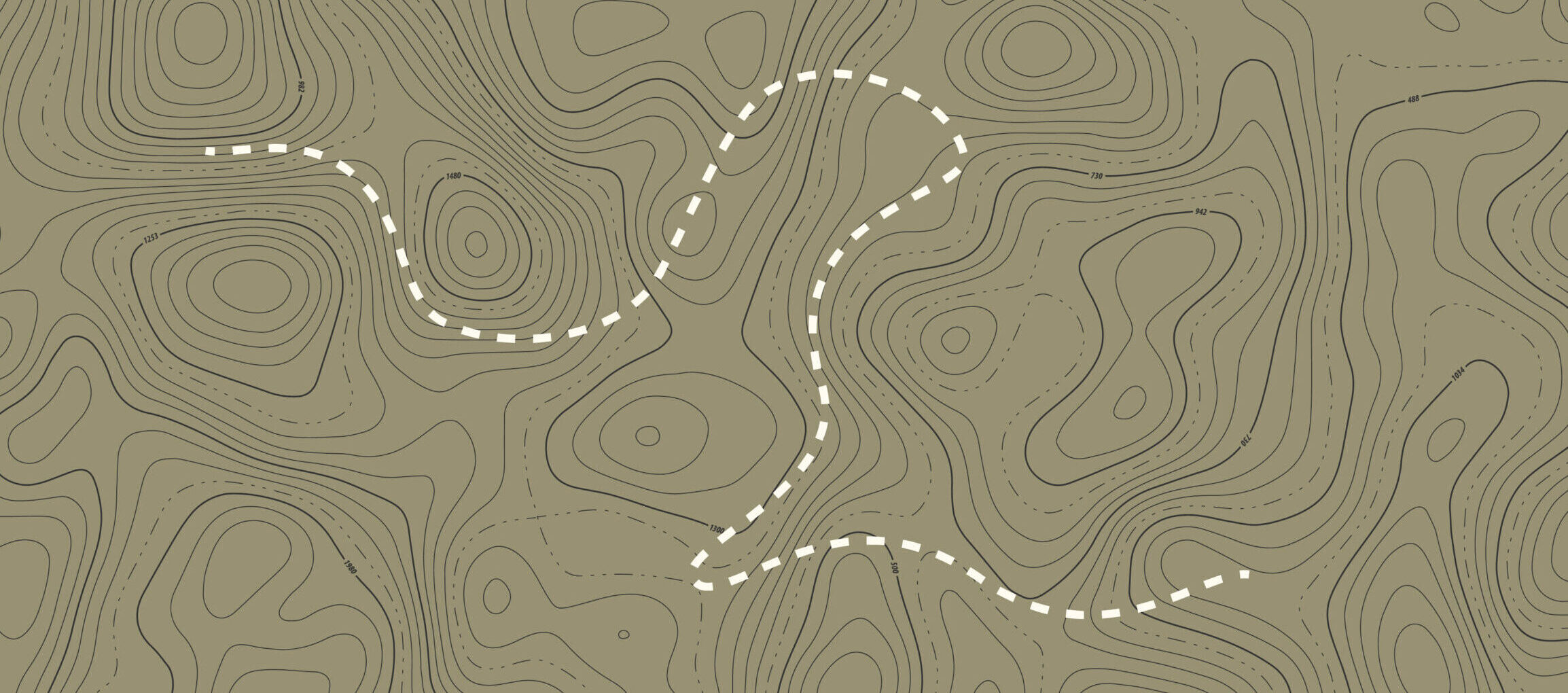 topo map with trail
